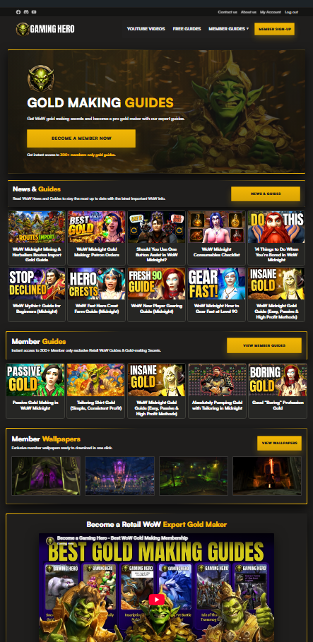 Gaming Hero WordPress website designed and managed by Theo Ramwell